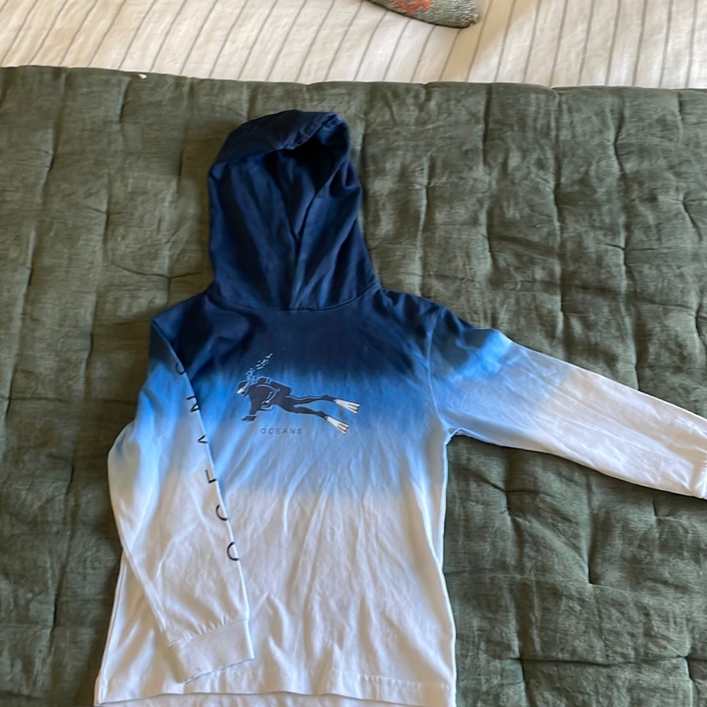 Mayoral long sleeve hooded shirt